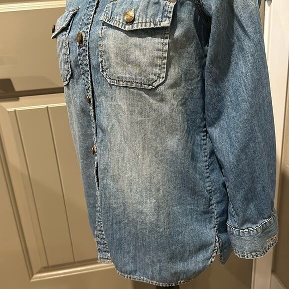 CURRENT/ELLIOT Denim Shirt, Sz 1 - Picture 4 of 9